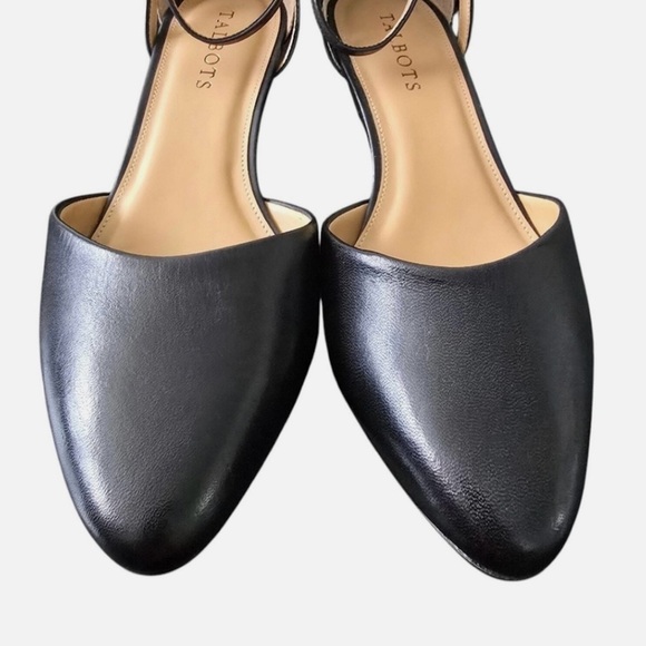 Talbots Black Wedges with Ankle Strap - Picture 1 of 13